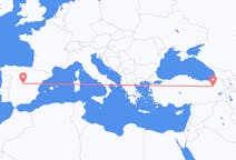 出发地 土耳其出发地 埃尔祖鲁姆目的地 西班牙马德里的航班
