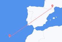 Loty z Funchal, Portugalia do Carcassonne, Francja
