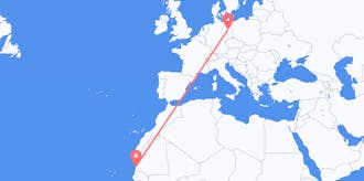 Flyreiser fra Mauritania til Tyskland