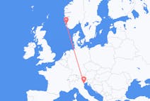 Flyreiser fra Stavanger, Norge til Venezia, Italia