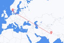 Flights from New Delhi, India to Aalborg, Denmark
