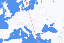 出发地 希腊出发地 哈尼亚目的地 瑞典韦克舍的航班