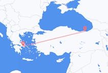 Flyreiser fra Athen, Hellas til Trabzon, Tyrkia