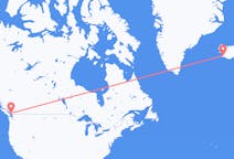 เที่ยวบิน จาก แวนคูเวอร์, แคนาดา ไปยัง เรคยาวิก, ไอซ์แลนด์
