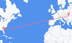 Flyreiser fra Jacksonville, USA til Satu Mare, Romania