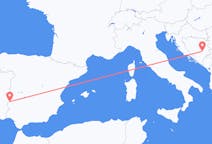 Fly fra Sarajevo til Badajoz