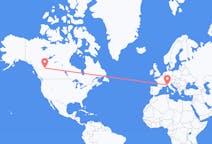 Flights from Dawson Creek, Canada to Genoa, Italy