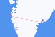 Flyrejser fra Sisimiut, Grønland til Kulusuk, Grønland
