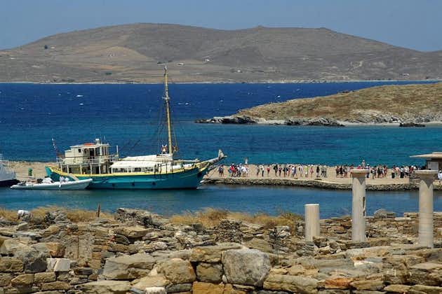 Delt cruise fra Mykonos til øya Ancient Delos & Rhenia