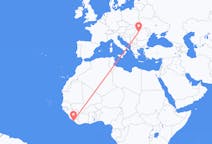 Flyreiser fra Monrovia, Liberia til Cluj-Napoca, Romania