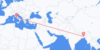 Flyreiser fra Bangladesh til Italia
