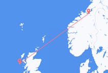 Flights from Trondheim, Norway to Barra, the United Kingdom