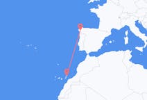 Flug frá Santiago de Compostela, Spáni til Lanzarote, Spáni
