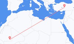 Loty z Nema, Mauretania do Kayseri, Turcja