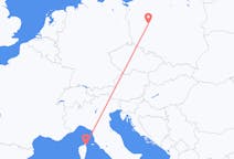 Flyreiser fra Poznan, Polen til Bastia, Frankrike