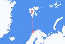 Flights from Narvik to Svalbard