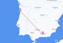 Flyrejser fra Granada, Spanien til Porto, Portugal