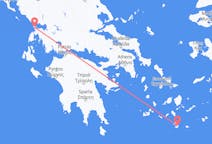 出发地 希腊普雷韦扎目的地 希腊圣托里尼的航班