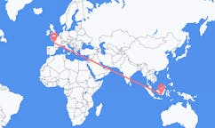 出发地 印度尼西亚馬辰目的地 法国拉罗歇尔的航班