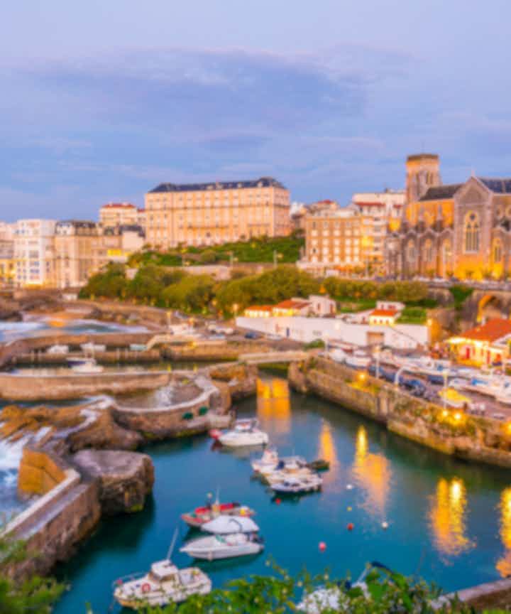 Flights from Nagpur, India to Biarritz, France