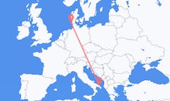 Flyreiser fra Brindisi, Italia til Westerland, Tyskland
