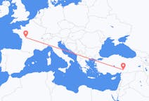 Flyg från Poitiers till Kahramanmaraş