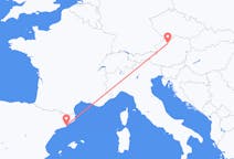 Flights from Barcelona, Spain to Linz, Austria