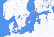 Loty z Turku, Finlandia z Kopenhaga, Dania