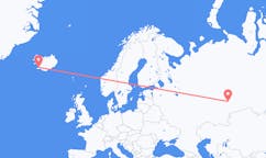 เที่ยวบินจากเมือง Reykjavik ไปยังเมือง Yekaterinburg