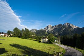 photo of a beautiful mountain view at Abtenau is a market town in the Hallein District of Salzburg in Austria.