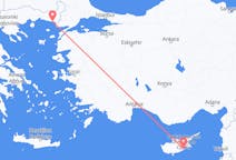 出发地 塞浦路斯拉纳卡目的地 希腊亞歷山德魯波利斯的航班