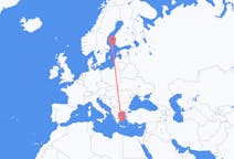 Flights from from Mariehamn to Milos