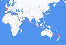 Flyreiser fra Auckland, til Pamplona