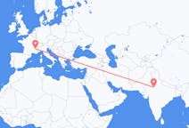 Flights from Jaipur, India to Grenoble, France