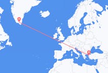 Flyreiser fra Edremit, Tyrkia til Narsarsuaq, Grønland