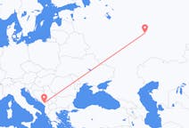 Loty z Podgorica, Czarnogóra do Kazania, Rosja