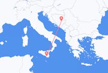 Flyreiser fra Sarajevo, Bosnia-Hercegovina til Comiso, Italia