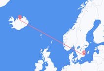 Vols depuis la ville de Kalmar vers la ville d'Akureyri
