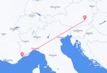 Flyreiser fra Graz, Østerrike til Nice, Frankrike