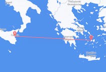Flights from Parikia, Greece to Catania, Italy