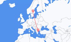 Flyg från Skiáthos, Grekland till Örebro, Sverige