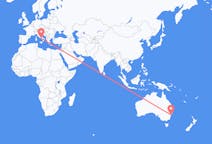 Flyreiser fra Sydney i Nova Scotia, Australia til Napoli, Italia
