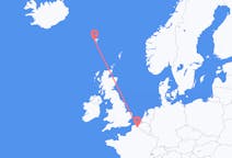 Flyreiser fra Sørvágur, Færøyene til Lille, Frankrike