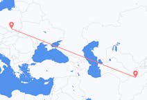 Flyg från Mazar-e Sharif, Afghanistan till Kraków, Polen