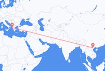 Flyreiser fra Hanoi, til Corfu