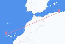 Flyg från Béjaïa, Algeriet till La Palma, Spanien