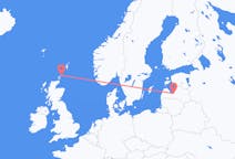 Fly fra Sanday, Orkney til Riga