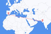 Vluchten van Kandla, India naar Malaga, Spanje
