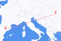 スペイン、 リェイダから、スペイン、クルージュ・ナポカへ行きのフライト