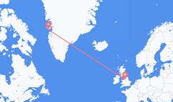 Flights from Manchester, the United Kingdom to Qeqertarsuaq, Greenland